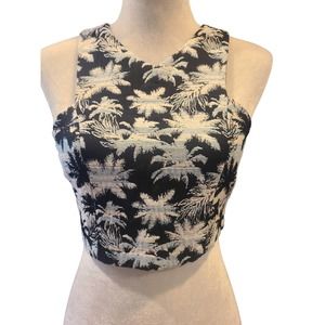 EUC Women's TopShop Tropical Cropped Tank Size 6